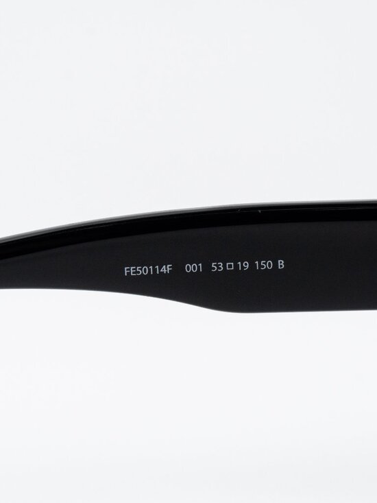 Fendi DIAGONAL Women Eyeglasses Square Black FE50114F 001 NEW AUTHENTIC
